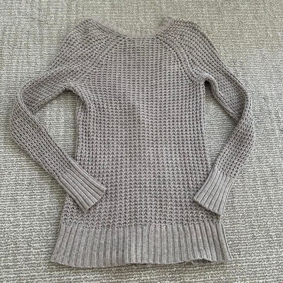 American eagle Y2K fitted v neck button up 2000s Elena Gilbert henley sweater - Picture 7 of 8